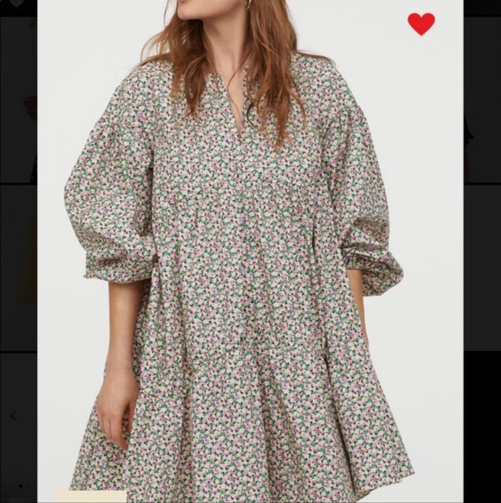 H&M prairie floral dress
